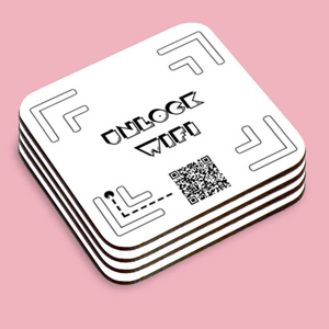 "unlock wifi" coaster