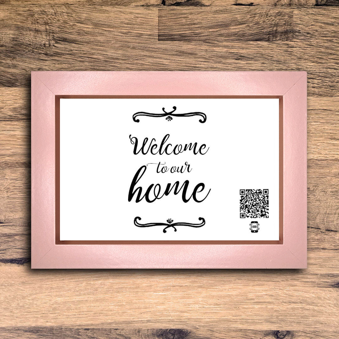 "welcome to our home" photo frame