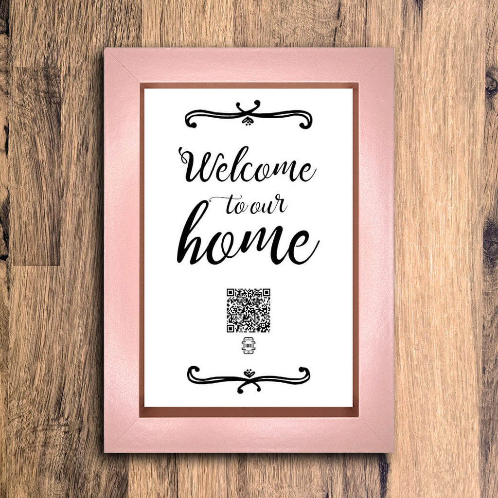 "welcome to our home" photo frame