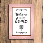 "welcome to our home" photo frame