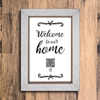"welcome to our home" photo frame