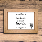 "welcome to our home" photo frame