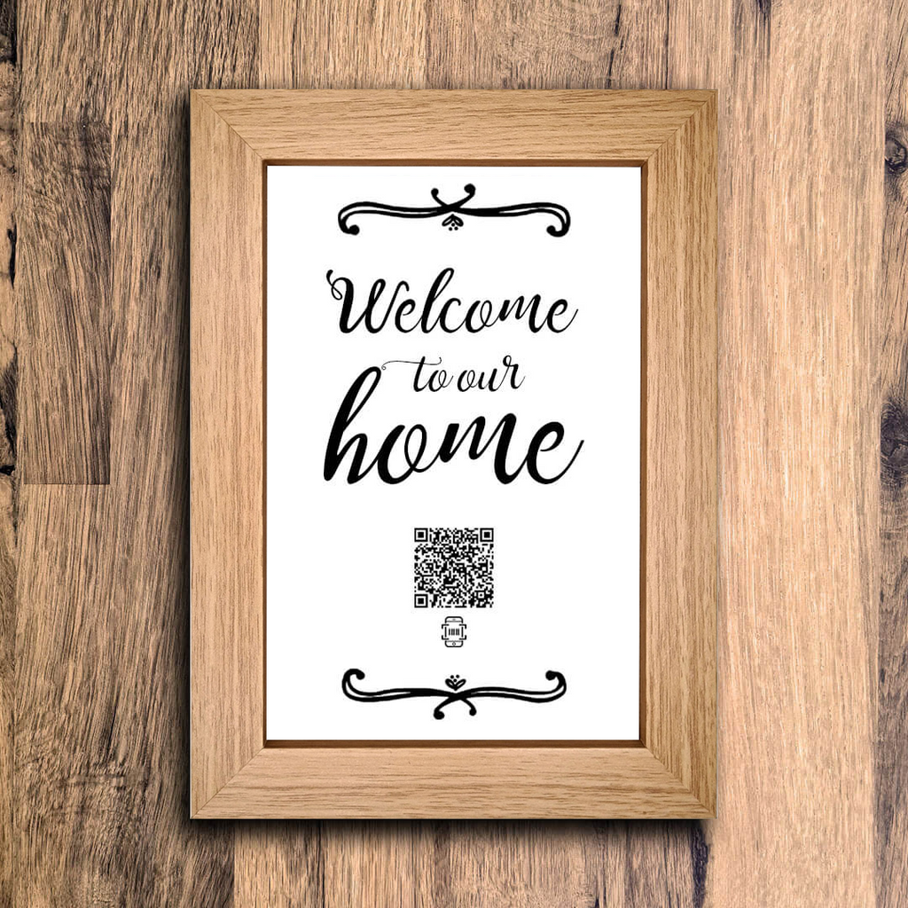 "welcome to our home" photo frame