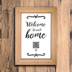 "welcome to our home" photo frame