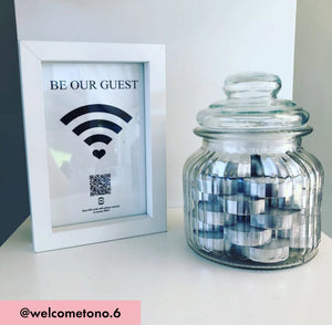 "be our guest" photo frame