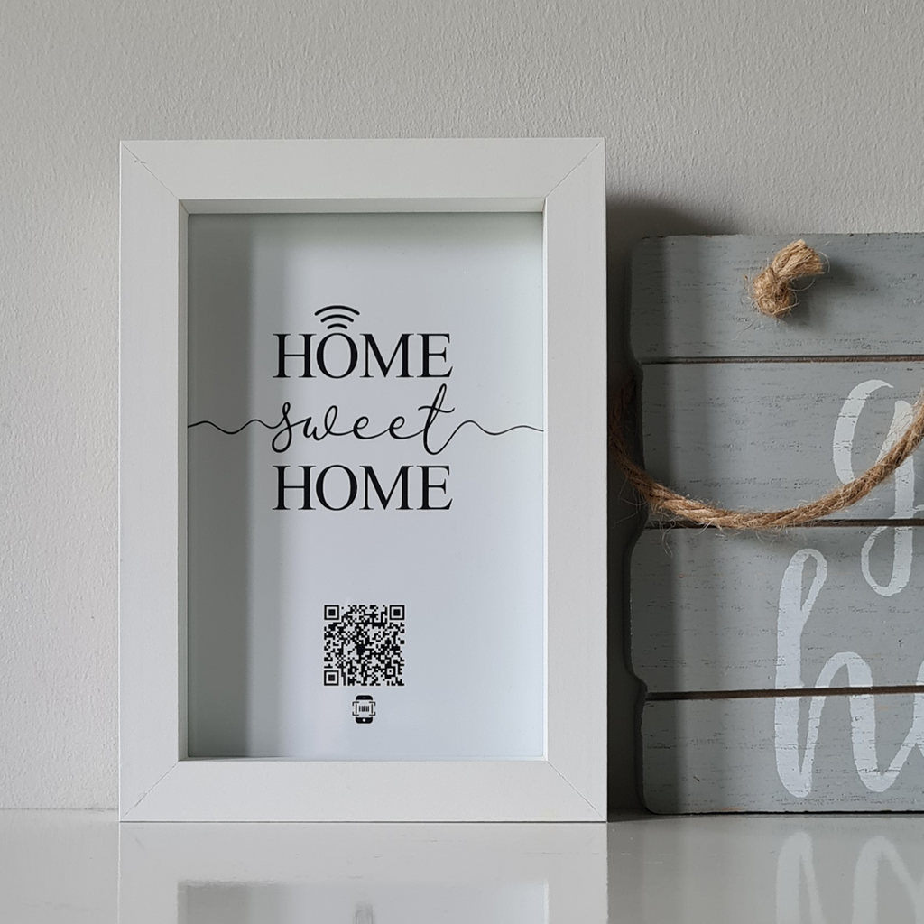 "home sweet home" photo frame