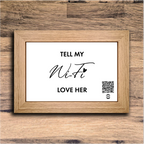 "tell my wifi love her" photo frame