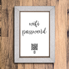 "wifi password" photo frame
