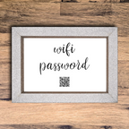 "wifi password" photo frame