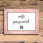 "wifi password" photo frame