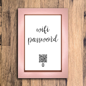 "wifi password" photo frame