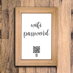 "wifi password" photo frame