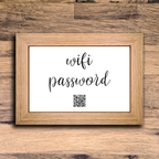 "wifi password" photo frame