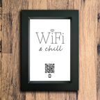 "wifi & chill" photo frame
