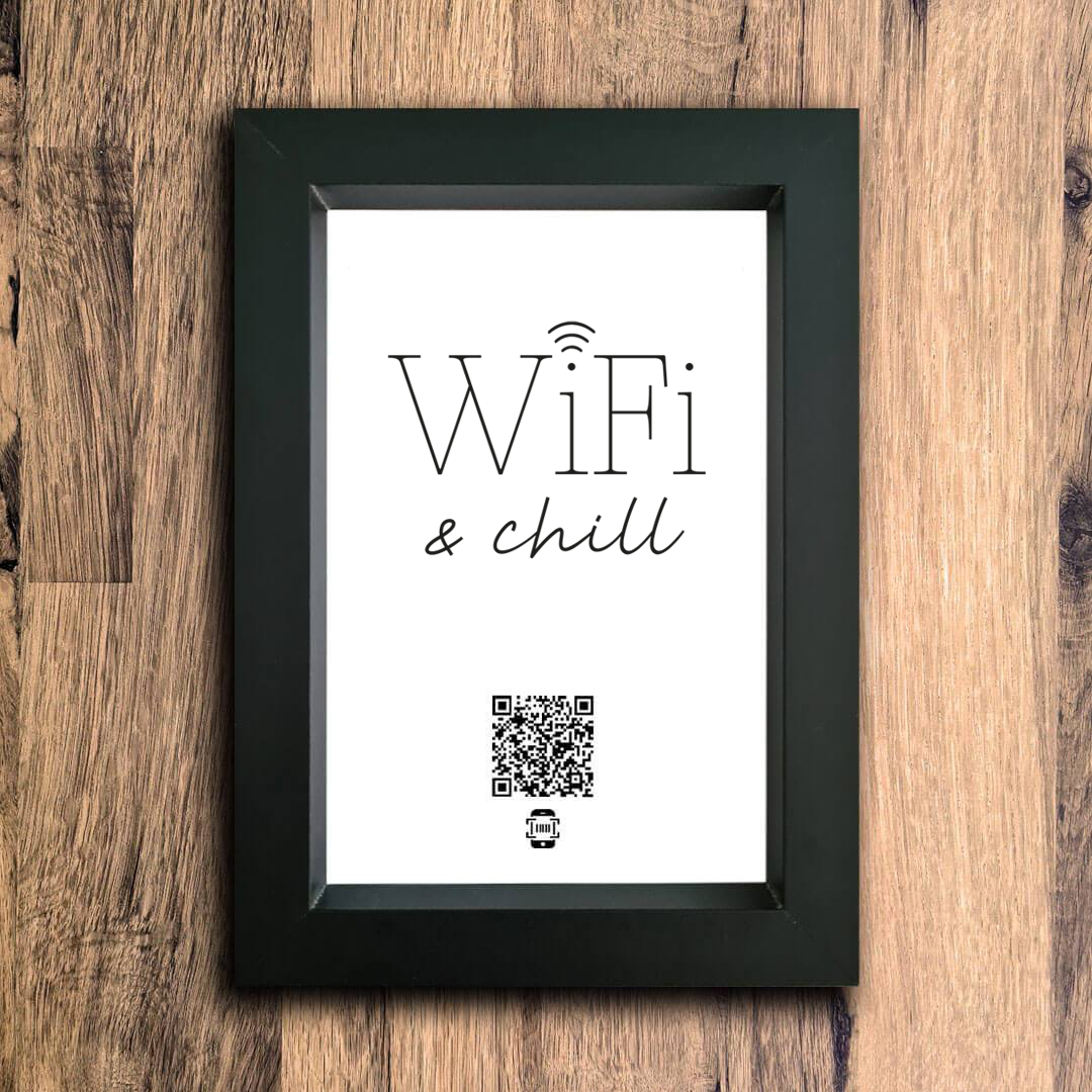 "wifi & chill" photo frame