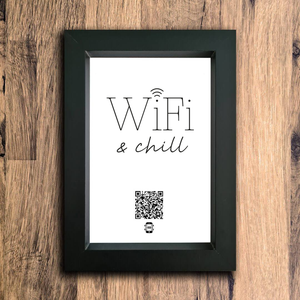 "wifi & chill" photo frame