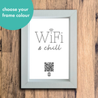 "wifi & chill" photo frame