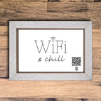 "wifi & chill" photo frame
