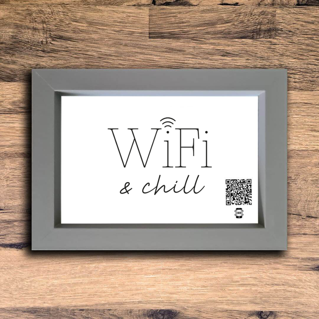 "wifi & chill" photo frame
