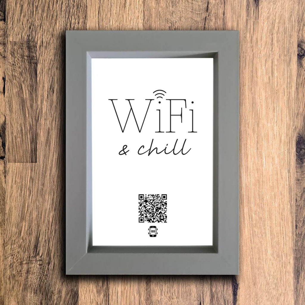 "wifi & chill" photo frame