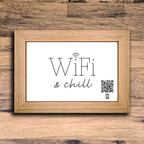 "wifi & chill" photo frame