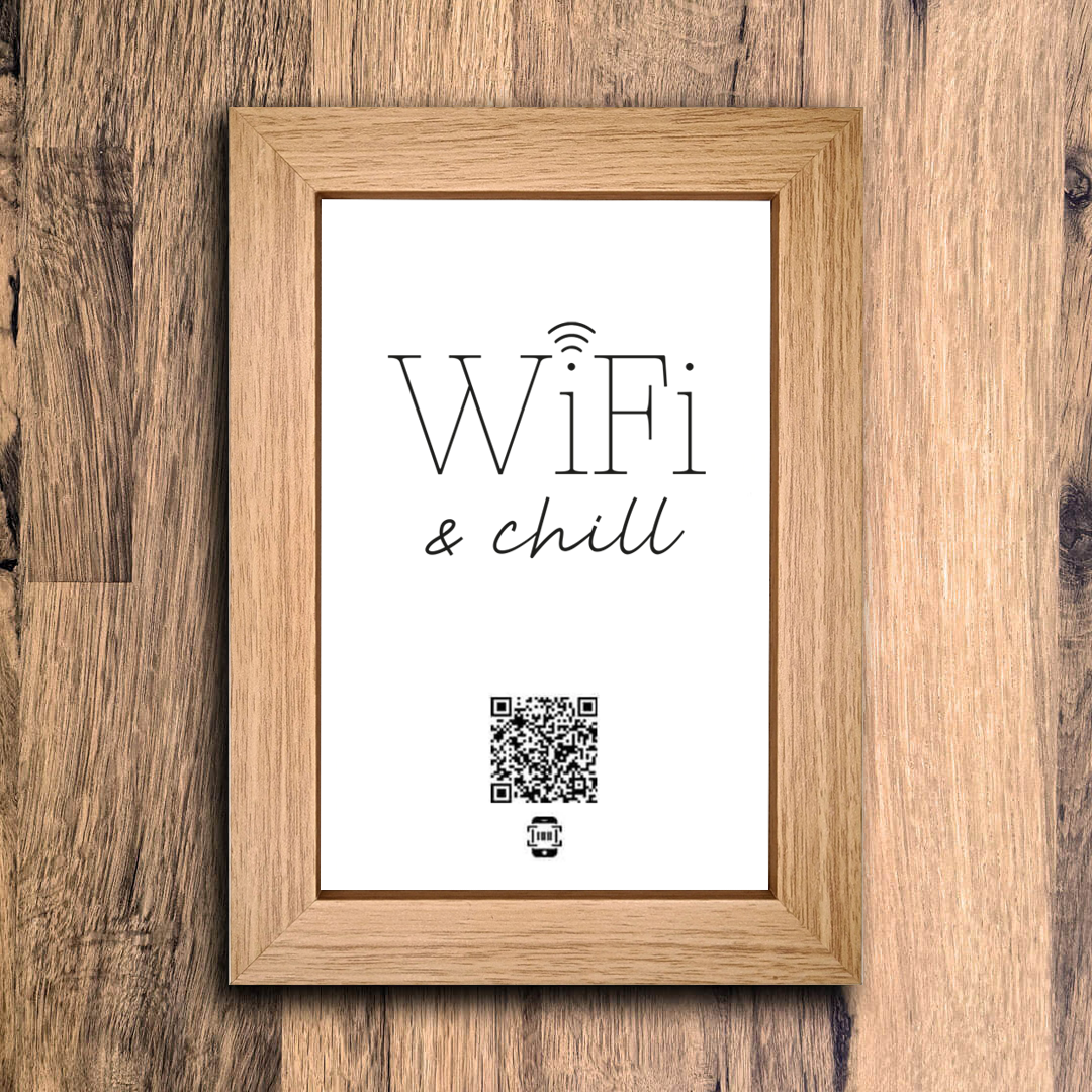 "wifi & chill" photo frame