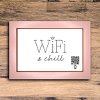 "wifi & chill" photo frame