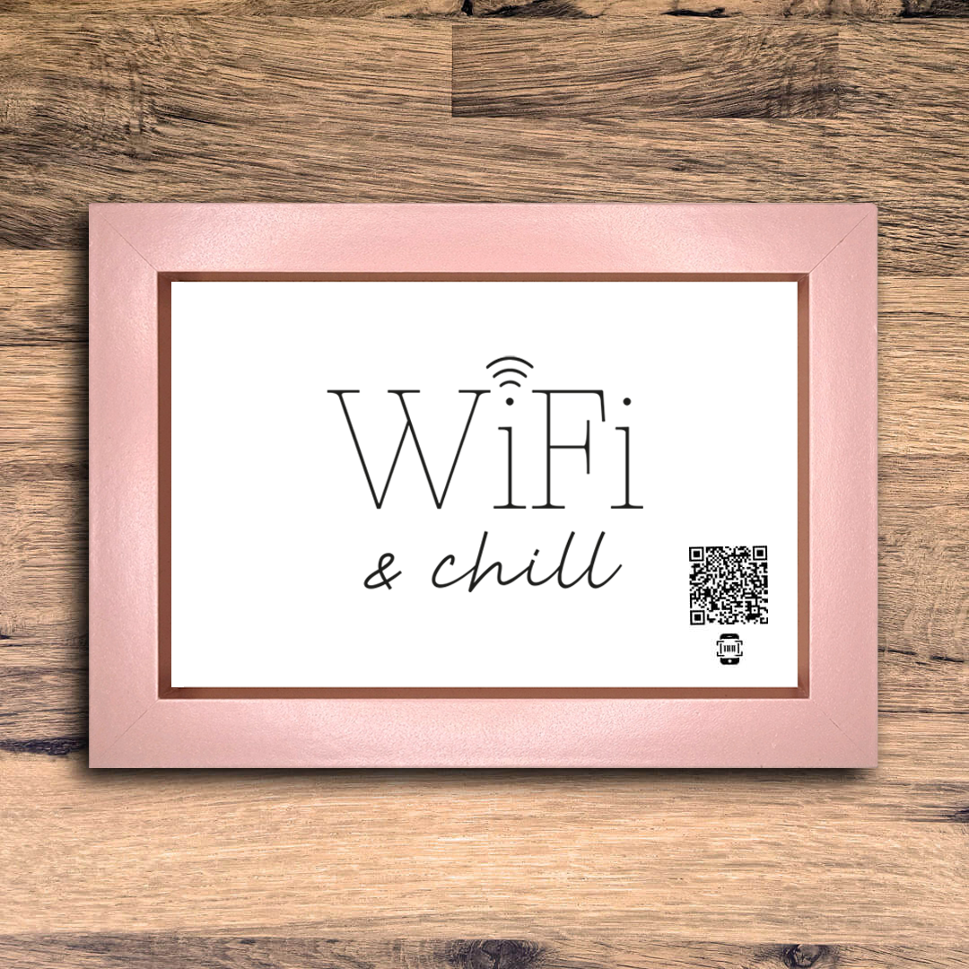 "wifi & chill" photo frame