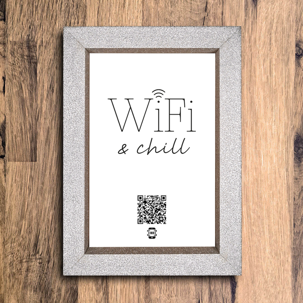 "wifi & chill" photo frame