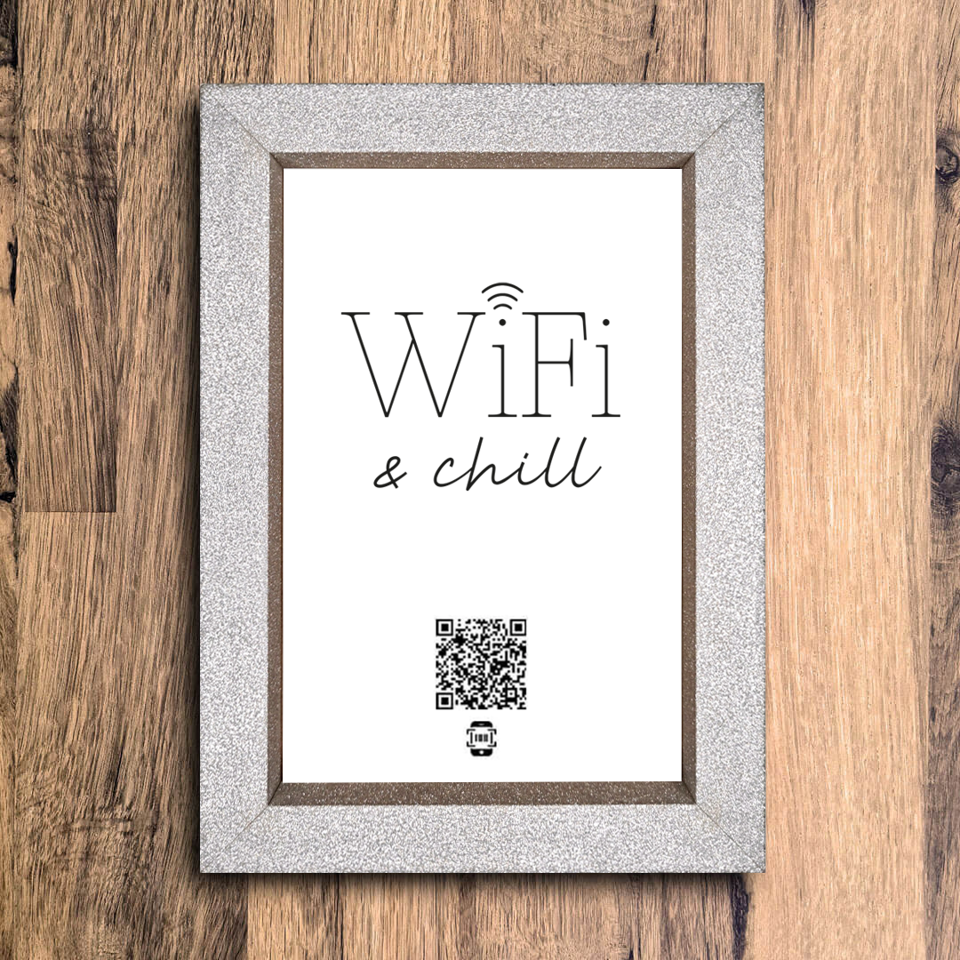 "wifi & chill" photo frame