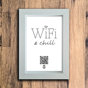"wifi & chill" photo frame