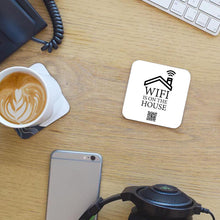Load image into Gallery viewer, &quot;wifi is on the house&quot; coaster