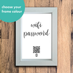 "wifi password" photo frame